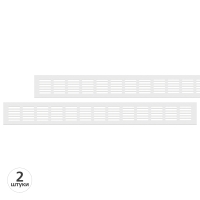 Вентиляционная решетка Благовест 60x500, белая (2шт.)