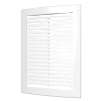 Вентиляционная решетка наклонная с сеткой, с рамкой ЭРА 1825РЦ