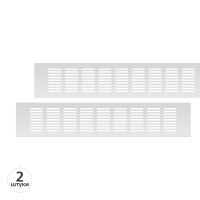 Вентиляционная решетка Благовест 80x400, серебро (2шт.)