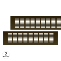 Вентиляционная решетка Благовест бронза (400x100) (2шт.)