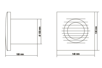 Вытяжной вентилятор Europlast Т100I T (таймер) inox