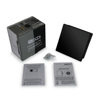 Вентилятор вытяжной потолочный Seicoi Floxy Design 100 Matt Black Glass SMAD04-01G