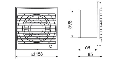 Накладной вентилятор Soler Palau Future-100 PIR