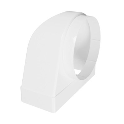 Переход пластиковый угловой плоский/круглый канал ЭРА 922СК15КП