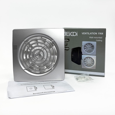 Накладной тонкий вентилятор Seicoi Floxy 100 Silver SMPS04-01