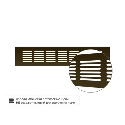 Вентиляционная решетка Благовест бронза (300x60 мм)