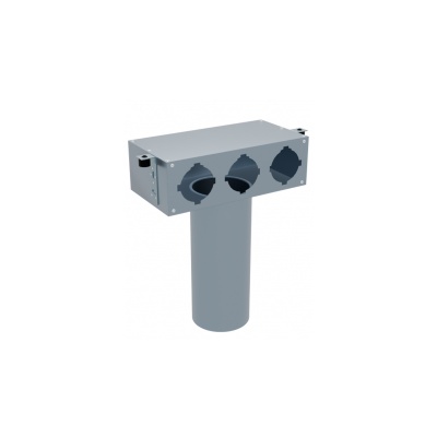 Вентиляционный потолочный пленум Flexag PCP-125/75x3, D125, на 3 выxода, L=300 мм
