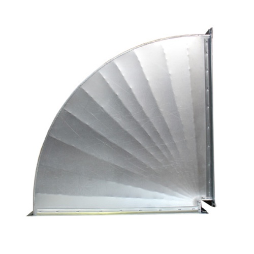 Отвод 90º прямоугольный (оц. сталь) (500х250 мм)