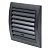 Вентиляционная решетка пластиковая Europlast N10RA, антрацит