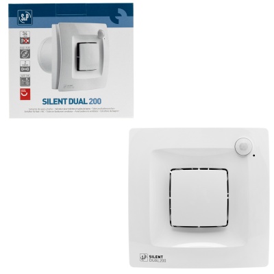 Вентилятор вытяжной с таймером Soler Palau SILENT DUAL 200