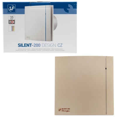 Вентилятор вытяжной 120 мм Soler Palau SILENT-200 CZ CHAMPAGNE DESIGN 4C