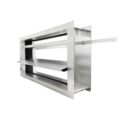 Дроссель-клапан прямоугольный под электропривод (оц. сталь) 700х400