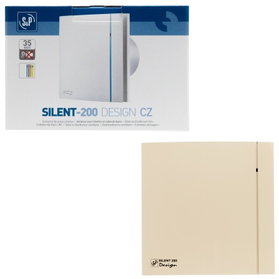 Вентилятор вытяжной 120 мм Soler Palau SILENT-200 CZ IVORY DESIGN 4C