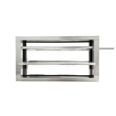 Дроссель-клапан прямоугольный под электропривод (оц. сталь) 700х400