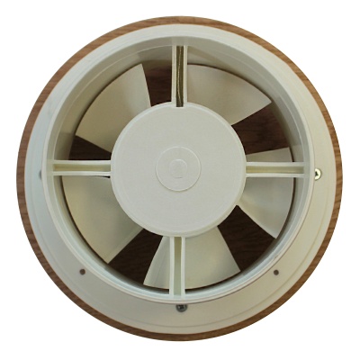 Высокотемпературный накладной вентилятор для саун ММ 100-S Круг (дерево)