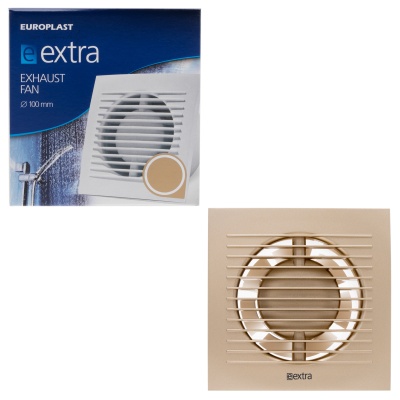 Вентилятор вытяжной 100 мм Europlast EE100G золото